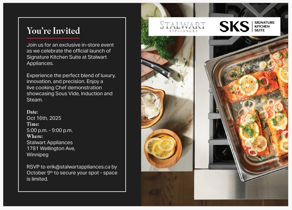 Stalwart Appliances Event Invite