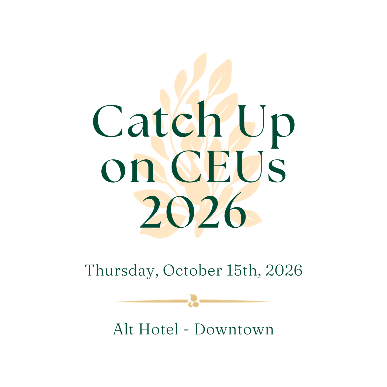 Catch up on CEU's